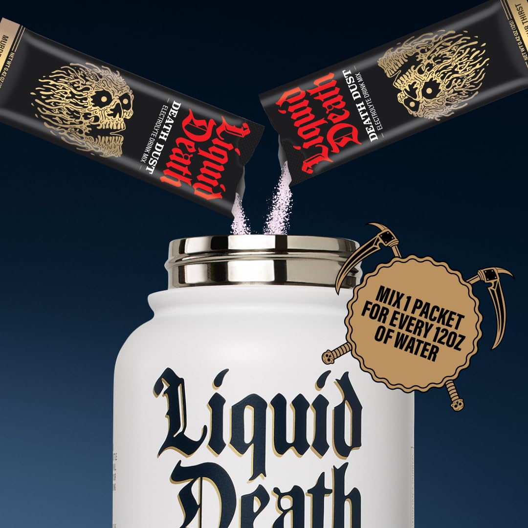 Liquid Death Electrolyte Death Dust - Hydration Powder Packets - 3 Flavors - 12-Stick Liquid Death buy supplements canada
