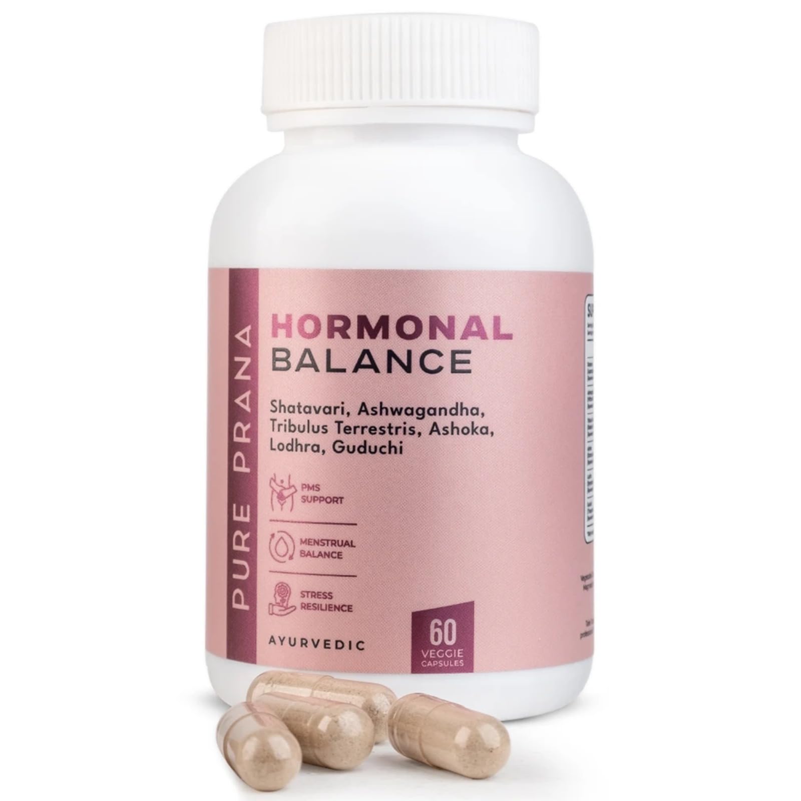 Pure Prana Ayurvedic Hormone Balance for Women - Shatavari & Ashwagandha Supplement for PMS Relief & Menstrual Support - Menopause, Perimenopause & Cortisol Support - 60 Capsules Pure Prana buy supplements canada