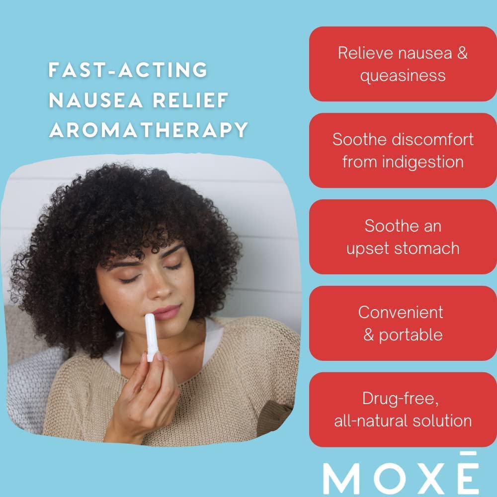 MOXE Nausea Nasal Inhaler Sticks, All Natural Essential Oil Blend, Ginger, Cardamom, Peppermint MOXE buy supplements canada