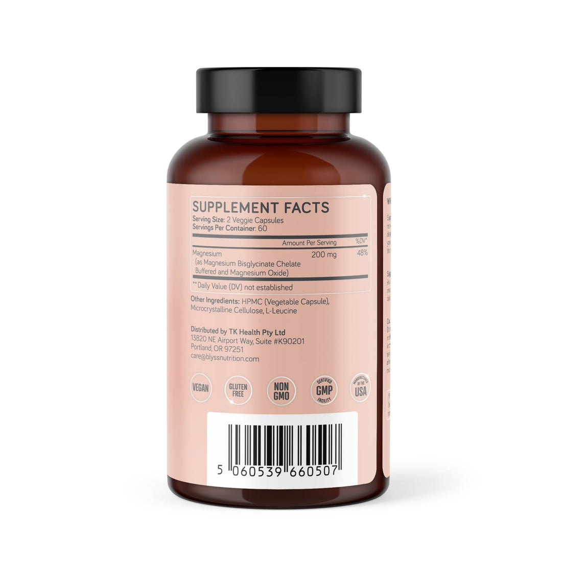 BLYSS Nutrition Magnesium Bisglycinate Capsules for Women - 200mg Chelated Glycinate Magnesium Supplement - Natural Supplements to Support Sleep, BLYSS Nutrition buy supplements canada