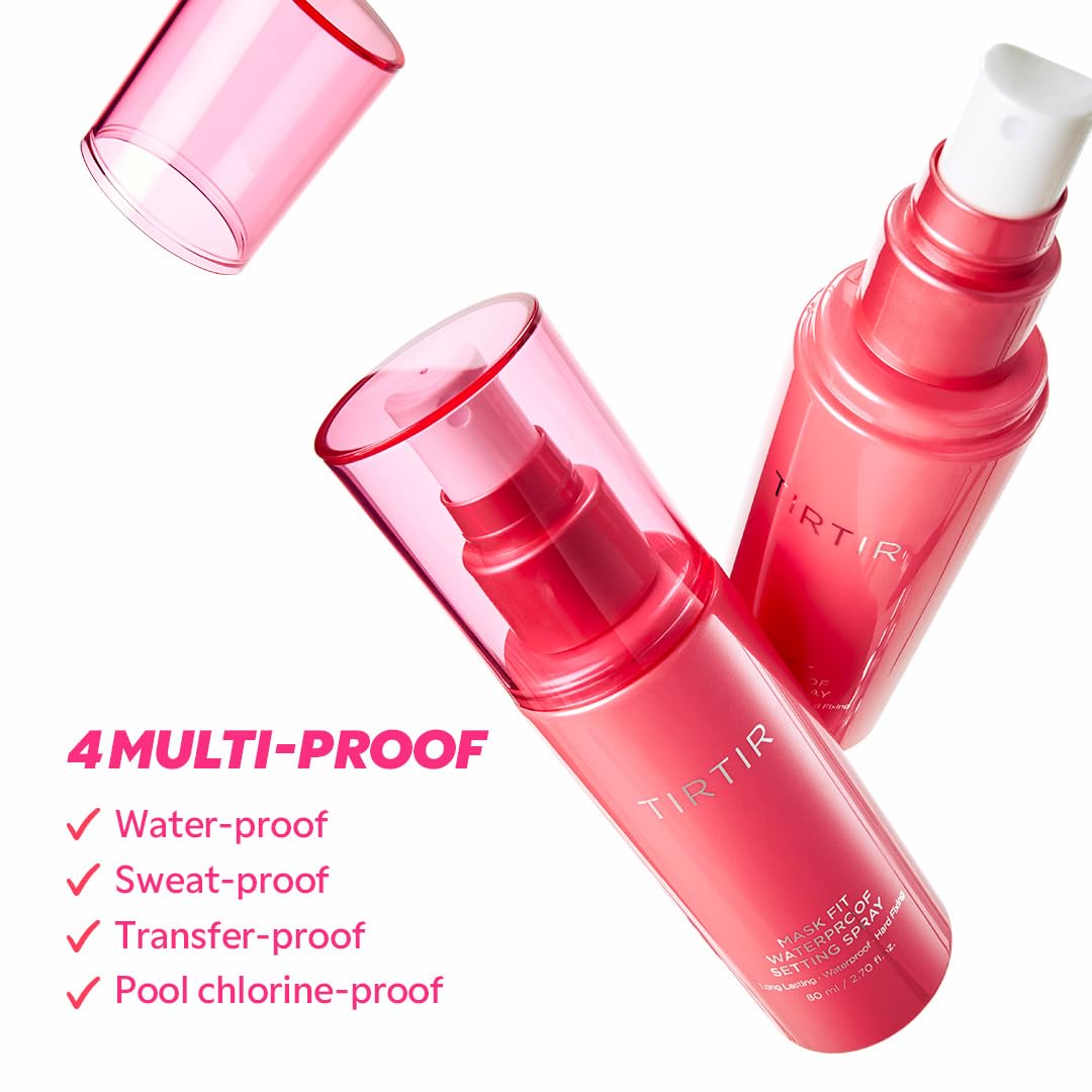 TIRTIR Waterproof Setting Spray – 24 Hour Long Lasting Fix, Sweatproof Water Resistant Makeup Finisher – Ethanol Free, Semi Matte Finish for Oily Skin – Korean Makeup Fixer TIRTIR buy supplements canada
