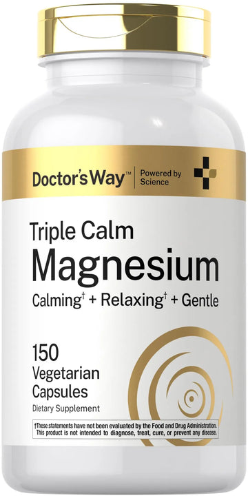 Doctor's Way Triple Magnesium Complex | 150 Capsules | Citrate, Glycinate, & Malate Supplement | Vegetarian, Non-GMO, Gluten Free Formula Doctor's Way buy supplements canada