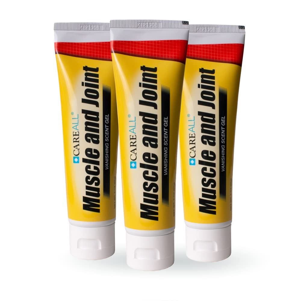 CareAll Muscle & Joint Vanishing Scent Gel, 3.0 oz. (3 Pack), Non-Greasy, Pain Relief Gel for Muscle, Back and Minor Arthritis, Topical Analgesic, 2.5% Menthol CareAll buy supplements canada