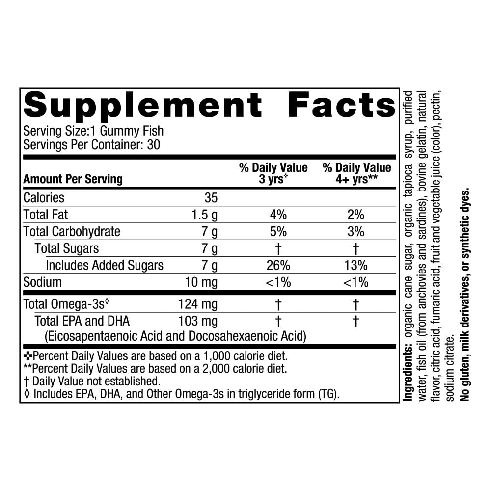 Nordic Naturals Nordic Omega-3 Gummy Fish, Tangerine - 30 Gummy Fish - 124 mg Total Omega-3s with EPA & DHA - Non-GMO - 30 Servings Nordic Naturals buy supplements canada