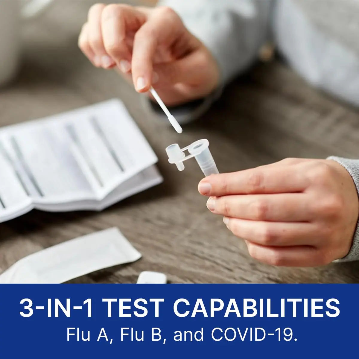CorDx TyFast at Home Flu A/B & COVID-19 Multiplex Rapid Test Kit, Easy, Accurate, Fast Results in 10 Minutes, 3 in 1 Combo Kit, 5 Tests CorDx buy supplements canada