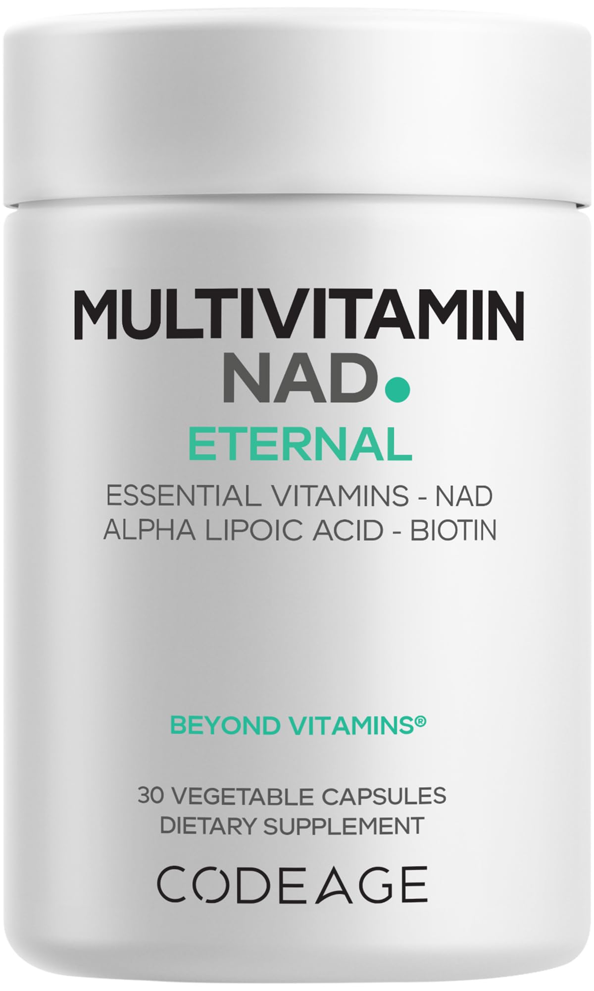 Codeage Multivitamin NAD Supplement - NAD+ Energy & Healthy Aging Support - Vitamin D3 K2, P5P, Methylated B12, Alpha Lipoic Acid, Folate, Riboflavin, Biotin, B Complex Pills - Non-GMO - 30 Capsules Codeage buy supplements canada