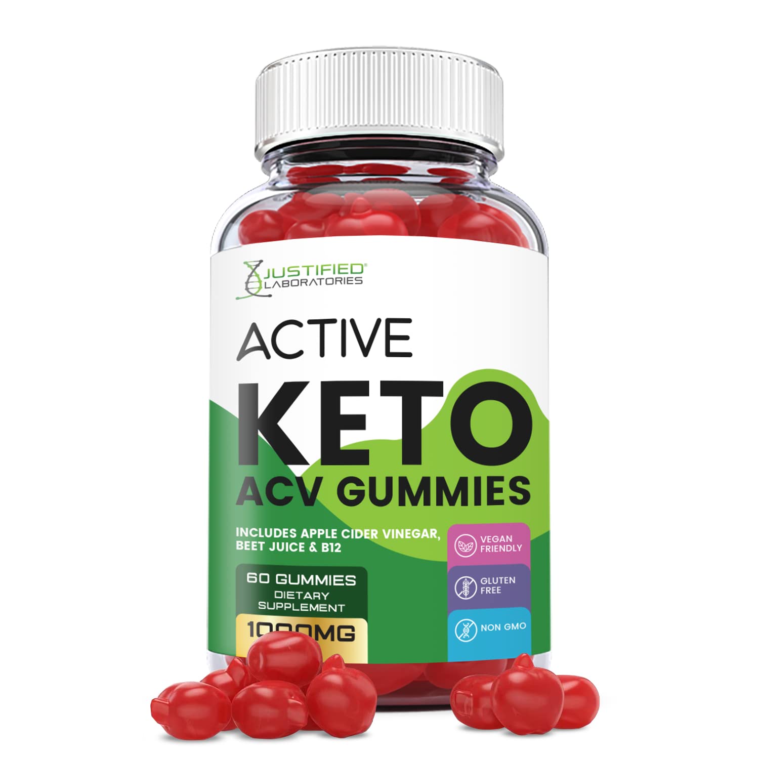 Justified Laboratories Active Keto ACV Gummies 1000MG with Pomegranate Juice Beet Justified Laboratories buy supplements canada