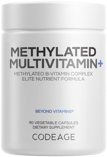 Codeage Methylated Multivitamin Supplement - B-Vitamin, Vitamins A, C, D, E, K2, B12 Methylcobalamin - L-Methylfolate - Magnesium, CoQ10, DIM, Probiotics, Benfotiamine, Lithium, Calcium - 90 Capsules Codeage buy supplements canada