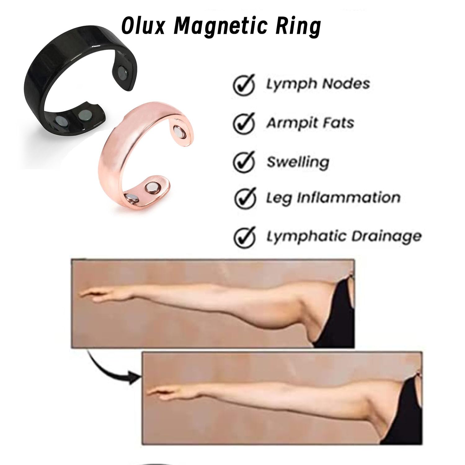 HVZZ Calmi Ring, Olux Rings for Women, Calmi Magnetic Ring for Lymphatic Drainage Arthritis Pain Relief HVZZ buy supplements canada