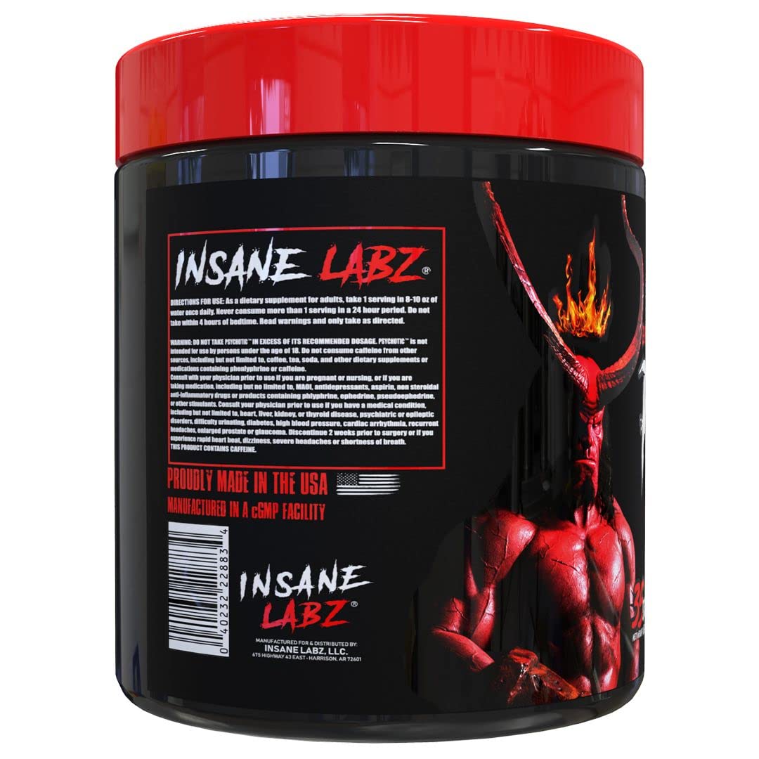 Insane Labz Psychotic, High Stimulant Pre Workout Powder, Extreme Lasting Energy Insane Labz buy supplements canada