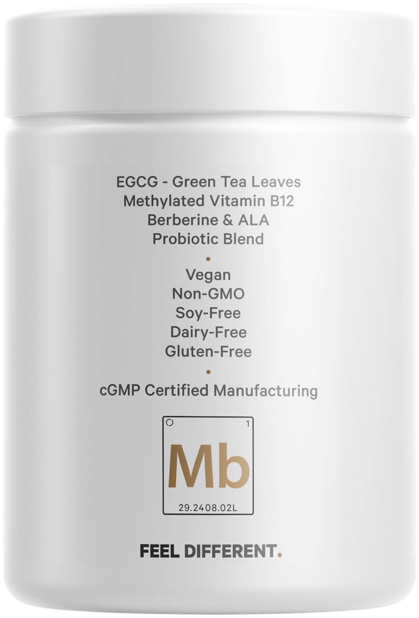 Codeage M-Burn Optimized Supplement - Decaffeinated Green Tea Std. to 50% EGCG, Berberine, Akkermansia, Vitamin B12 - Probiotics - Vitamins - 60 Capsules Codeage buy supplements canada