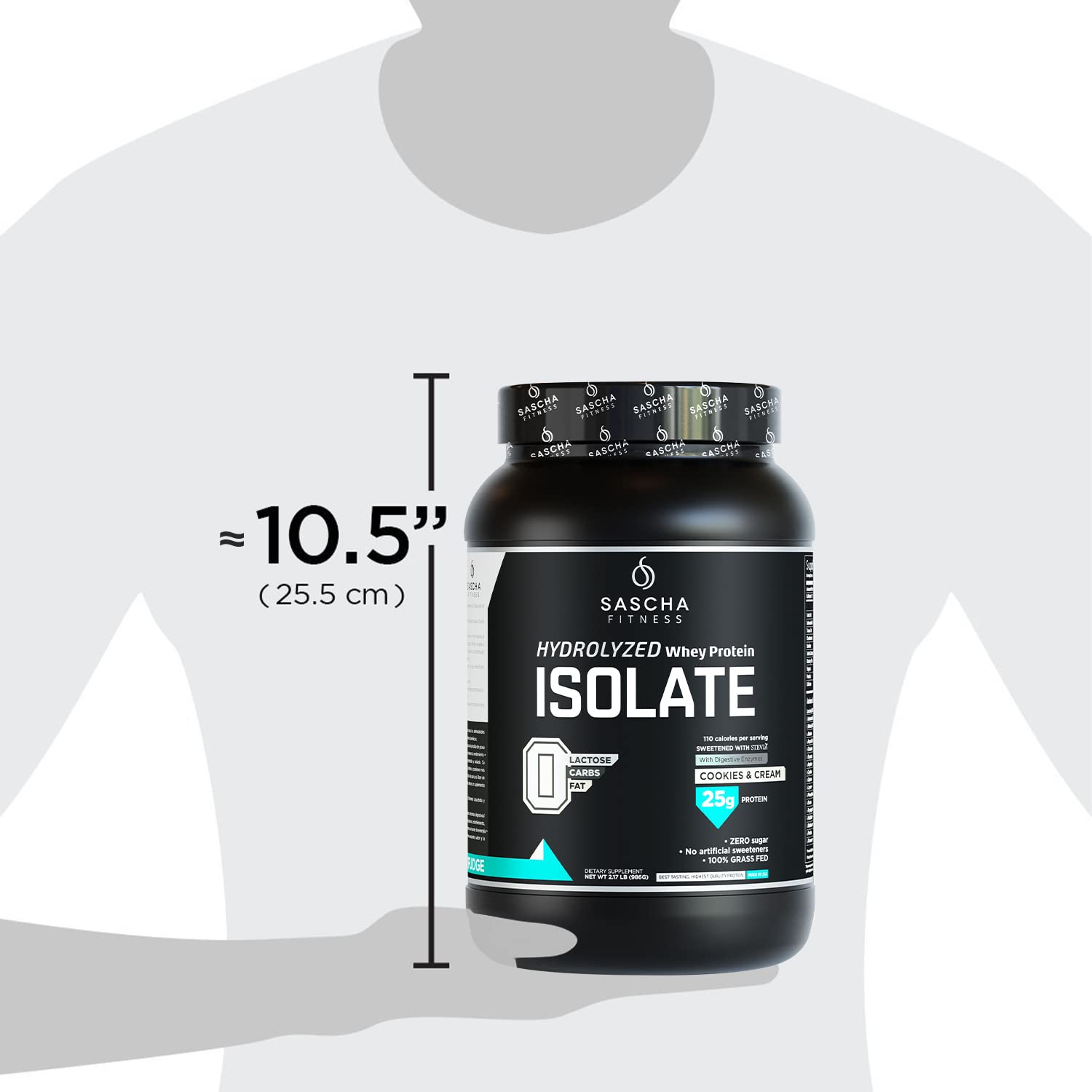 SASCHA FITNESS Hydrolyzed Whey Protein Isolate,100% Grass-Fed (2 Pounds, Cookies SASCHA FITNESS buy supplements canada