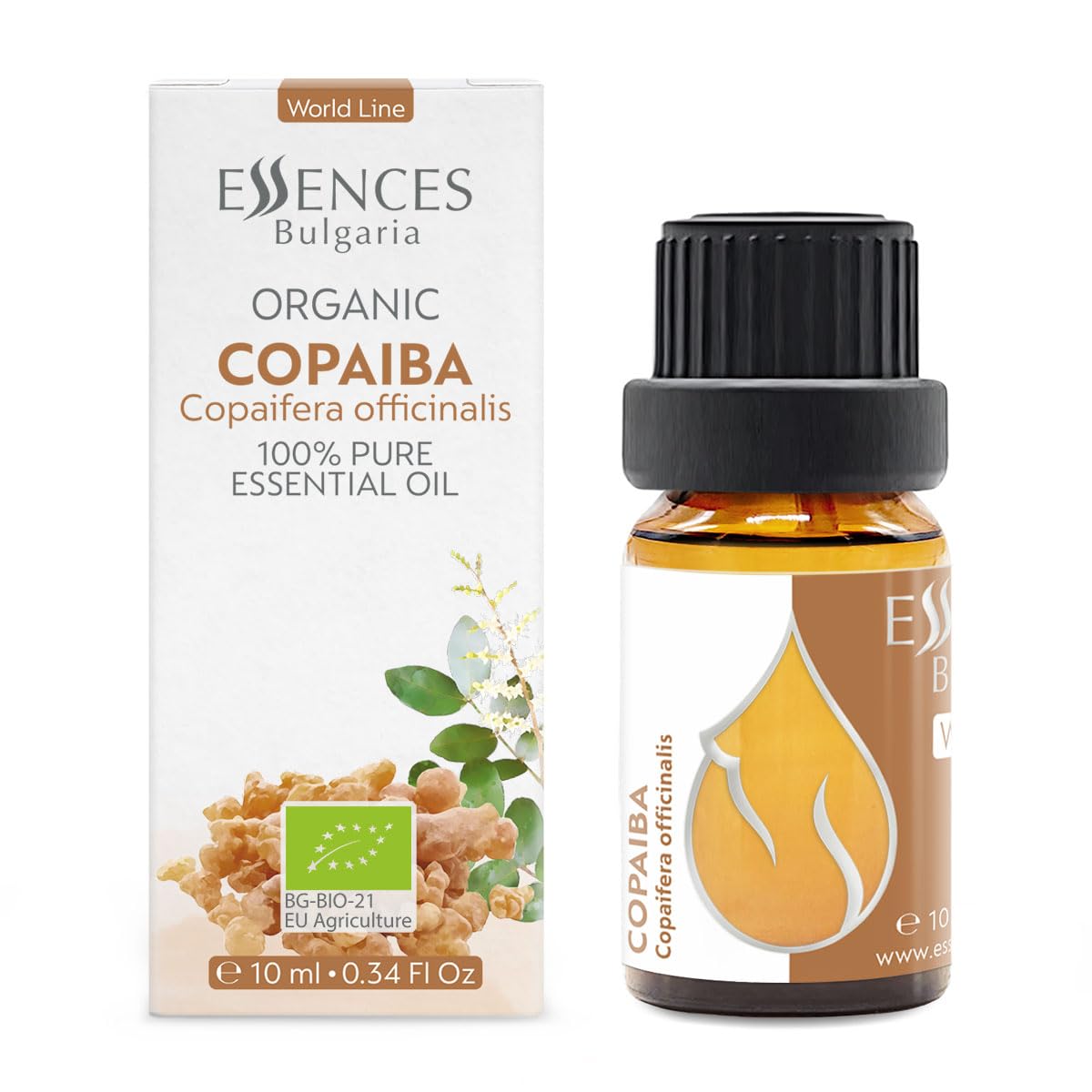 Essences Bulgaria Organic Copaiba Essential Oil 0.34 Fl Oz 10ml Copaifera officinalis - 100% Pure Natural Essences Bulgaria buy supplements canada