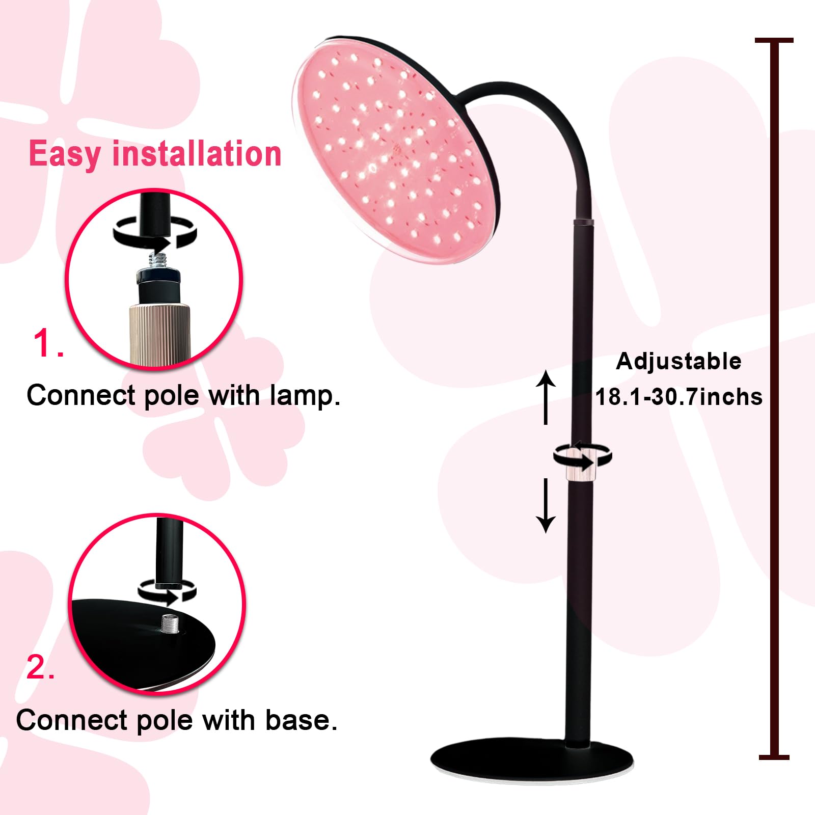 Akarishin Red Light Therapy Lamp - Boost Skin Vitality and Ease Muscle Soreness with Adjustable Stand Akarishin buy supplements canada