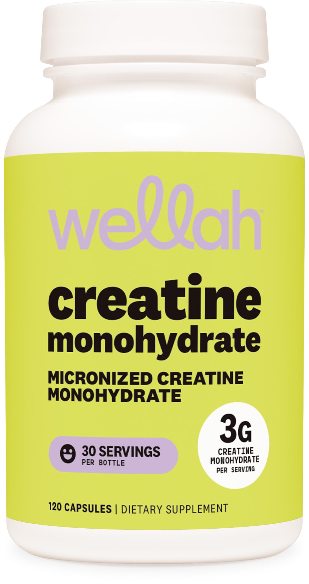 Wellah Creatine Monohydrate Capsules (3000 mg) 120 Capsules - Micronized Creatine, 30 Servings Wellah buy supplements canada