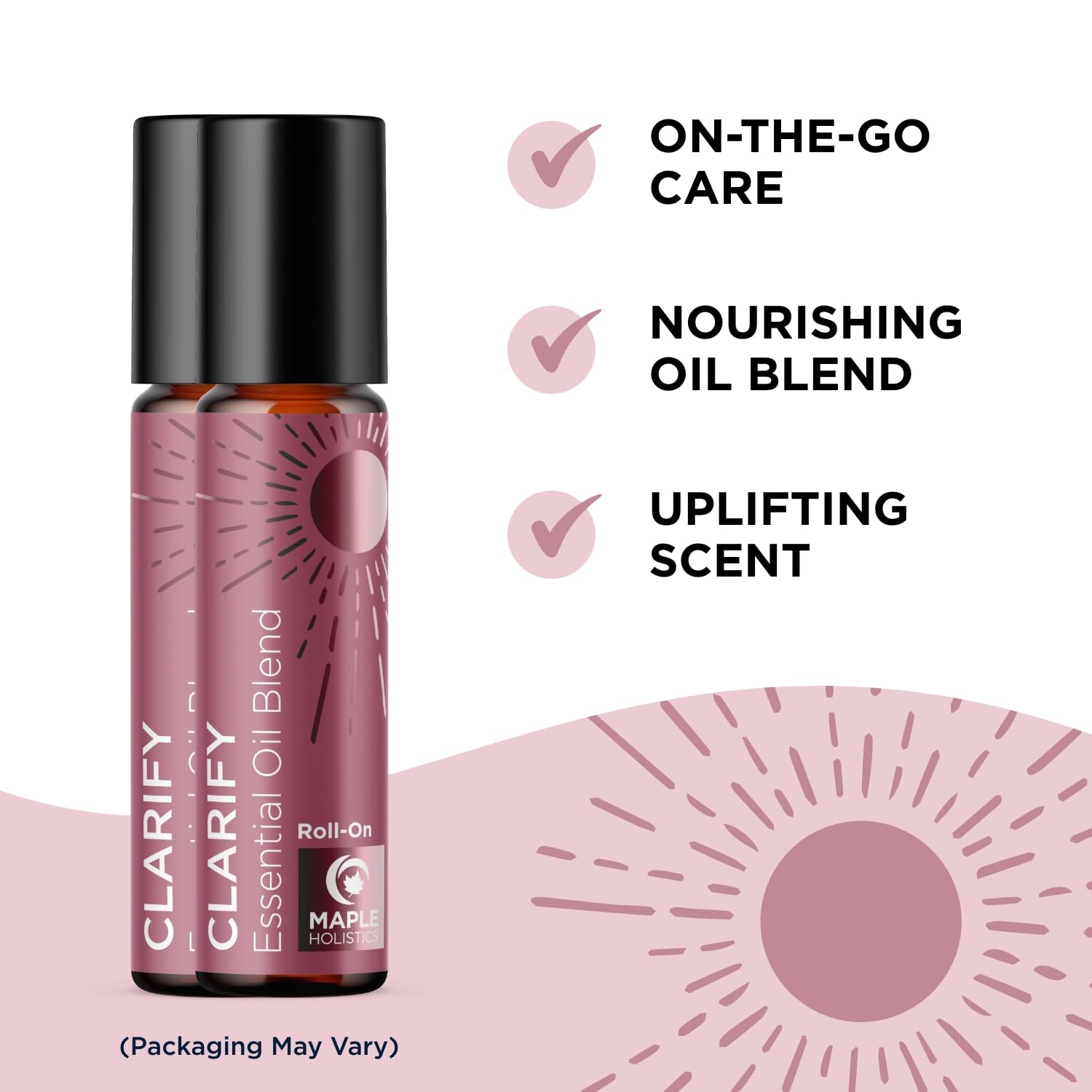 Headache Essential Oil Roll On - Clarify Essential Oil Blend Headache Roll On with Aromatherapy Oils Maple Holistics buy supplements canada