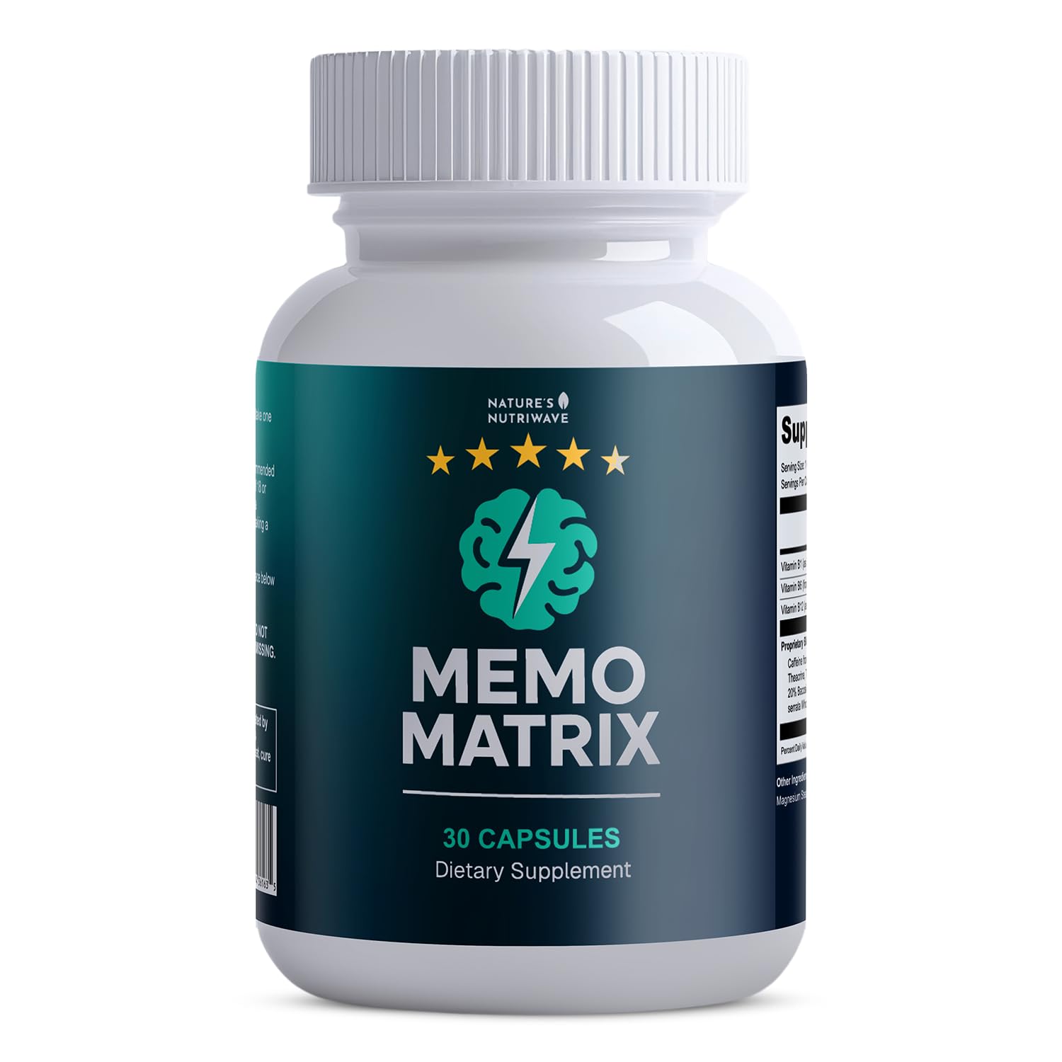 Nature’s NutriWave MemoMatrix – Daily Vitamin B1, B6, B12& Botanical Supplement with Bacopa, Rhodiola, Huperzia, L-Tyrosine & B-Vitamin Blend – Non-GMO Formula – 30 Capsules, 1 Month Supply Nature’s NutriWave buy supplements canada