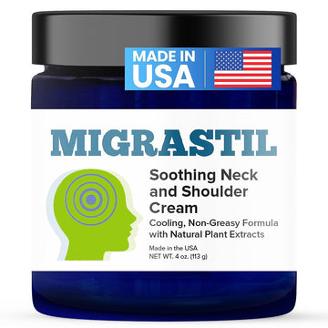 Basic Vigor Migrastil Neck & Shoulder Cream. Cooling Comfort for Migraines, Tech Neck & Tension. (4 oz.) Made in The USA. Basic Vigor buy supplements canada