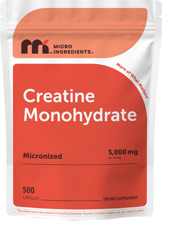 Creatine Monohydrate 5,000mg, 500 Capsules | Pure Creatine Pills – Micronized + Unflavored Powder Source, Easy Absorption | Keto, Non-GMO Micro Ingredients buy supplements canada
