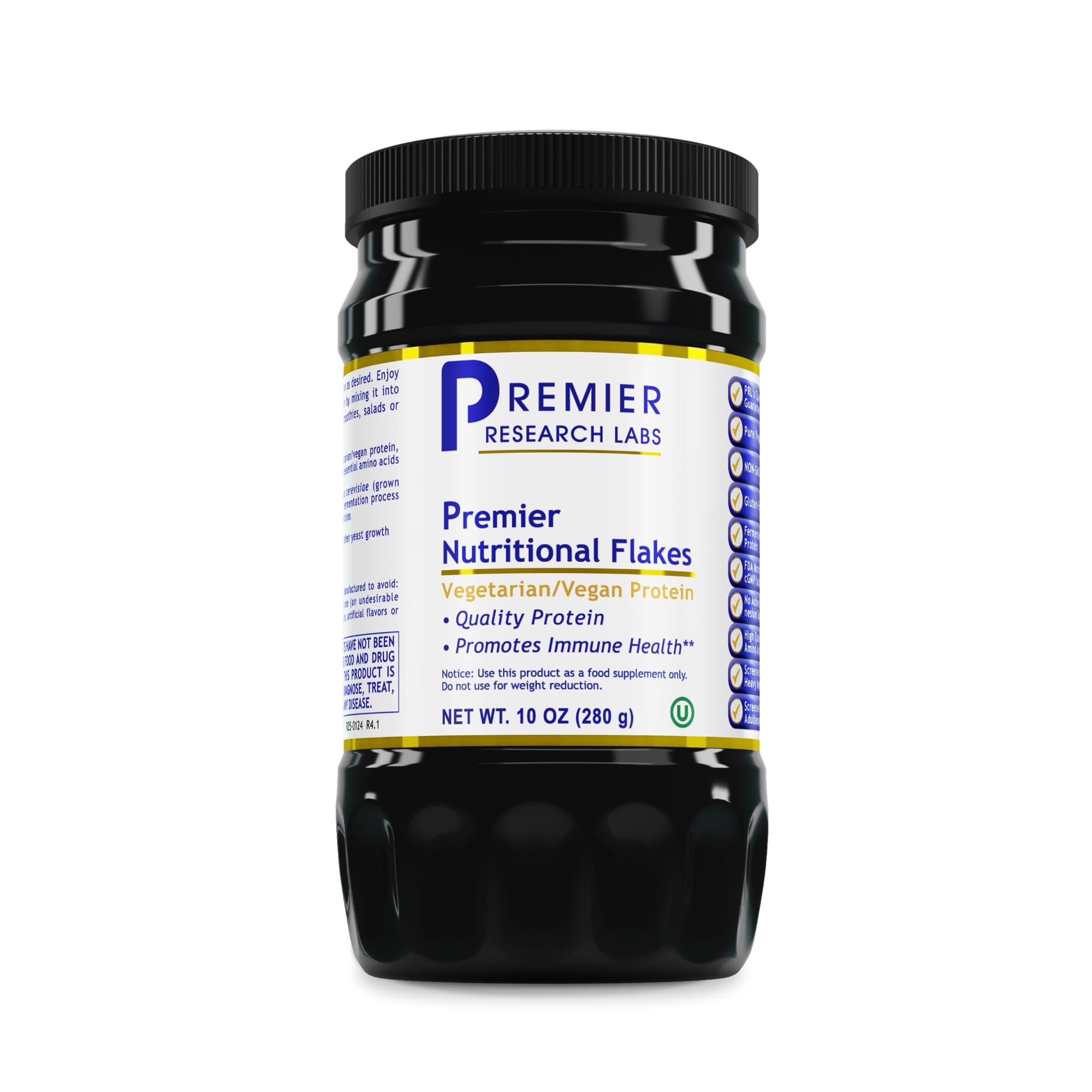 Premier Research Labs Nutritional Flakes - Fortified Nutritional Yeast Flakes for Baking, Immune Support & Nutrition with Protein & Vitamin B12, Active Dry Yeast for Vegan Cheese, Seasoning - 10 oz Premier Research Labs buy supplements canada