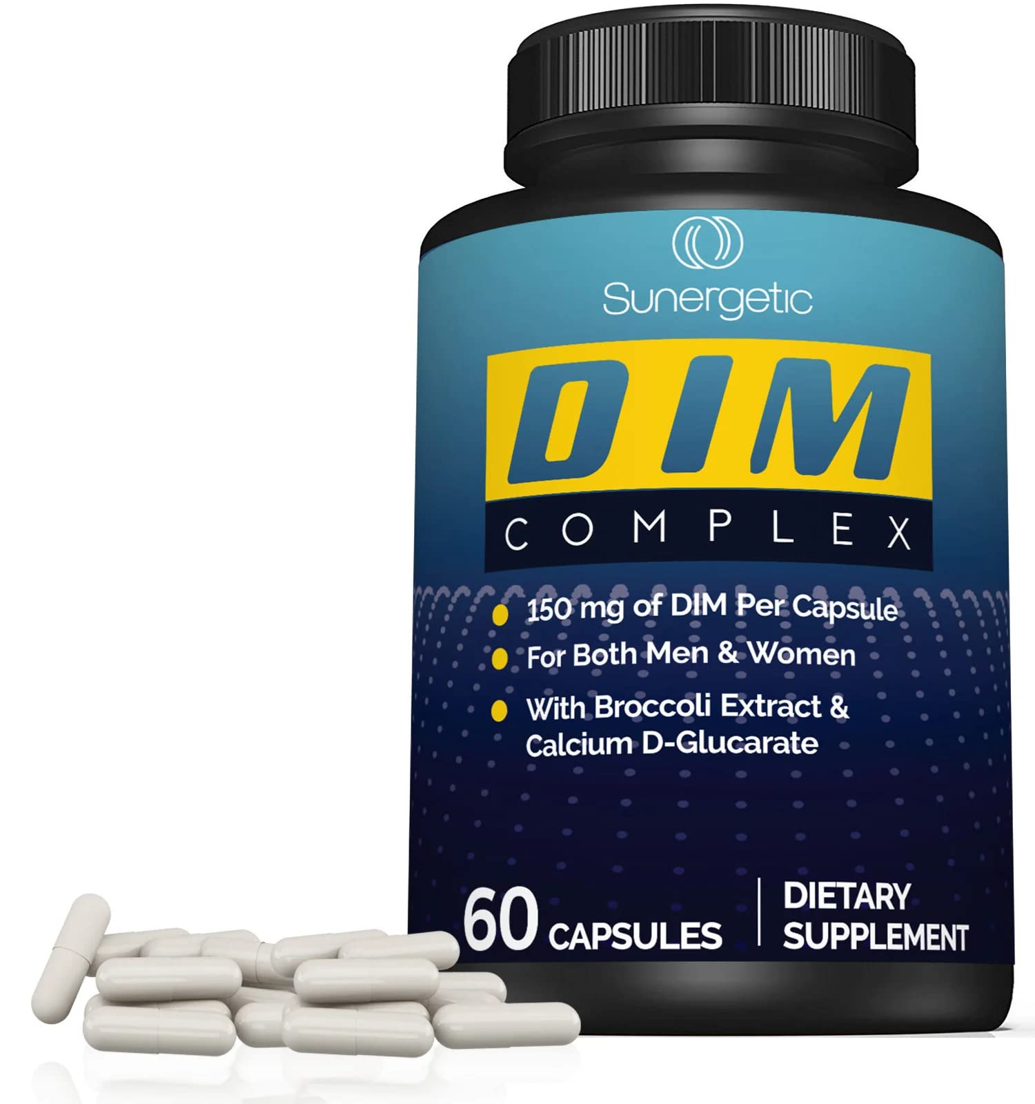 Premium DIM Supplement–Includes 150mg DIM (diindolylmethane), Broccoli, Calcium D Sunergetic buy supplements canada