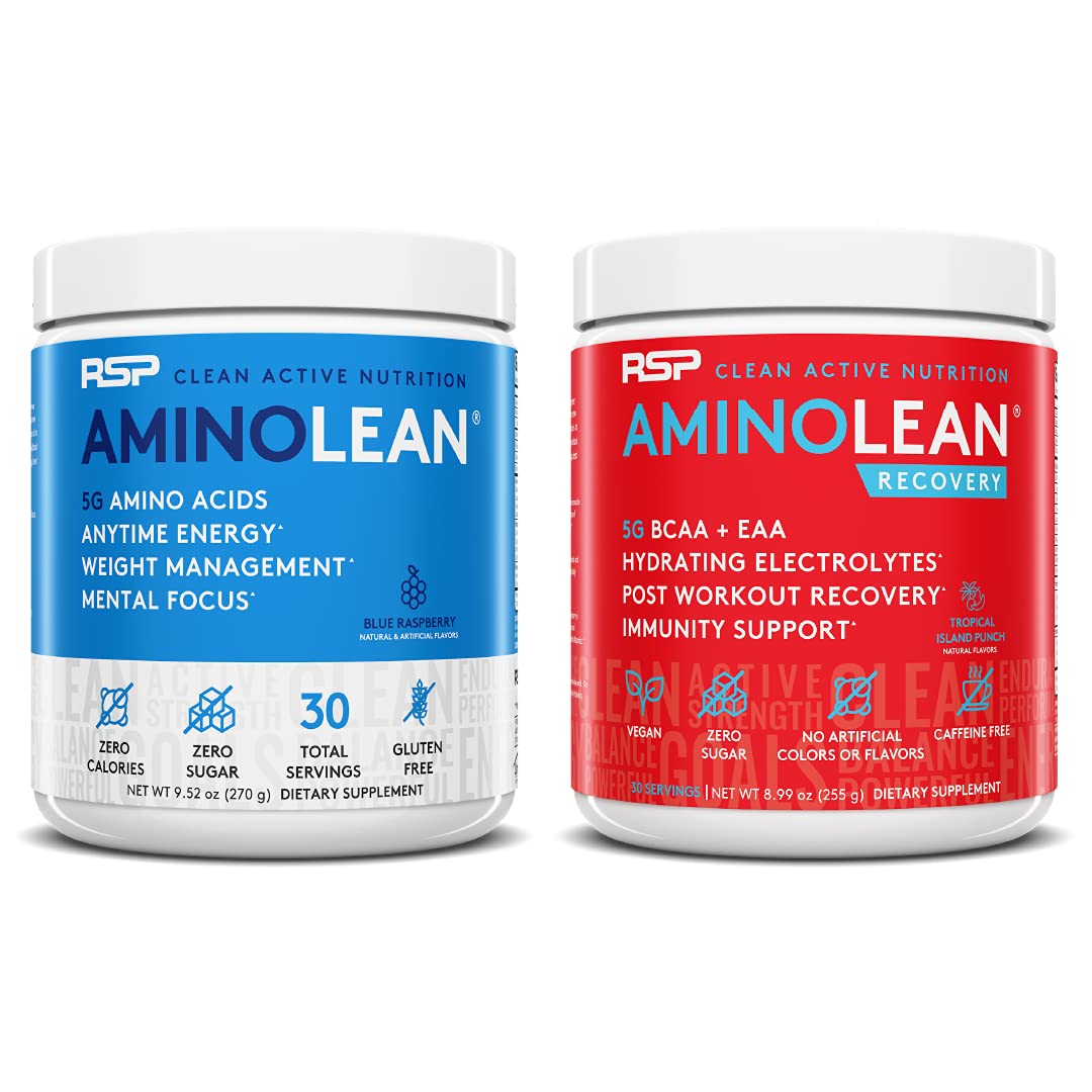 RSP NUTRITION AminoLean Pre Workout Energy (Blue Raspberry 30 Servings) RSP NUTRITION buy supplements canada