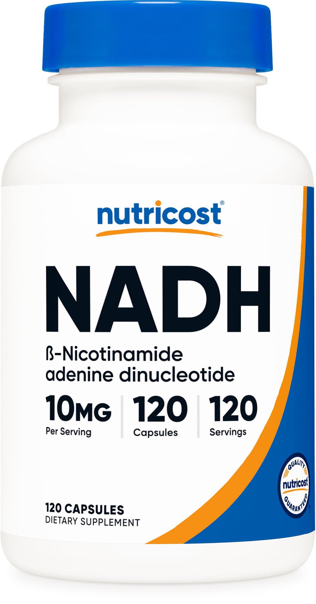 Nutricost NADH 10mg Per Serving 120 Capsules - B-Nicotinamide Adenine Dinucleotide, Vegan, Gluten-Free Nutricost buy supplements canada