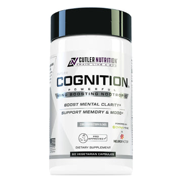 COGNITION High Potency Brain Nootropic Focus Supplement: Best Nootropic and Energy Pills for Mental Clarity, Memory, Studying, Gaming, and Work | Alpha GPC, Dynamine, Caffeine, L Theanine , 60 Count Cutler Nutrition buy supplements canada