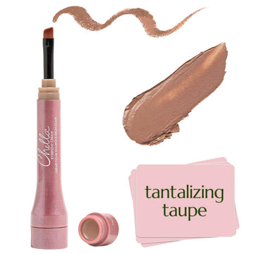 Chella Eyebrow Cream, Tantalizing Taupe - Vegan, Cruelty Free, Paraben Free, Gluten Free Eyebrow Pomade Makeup - Long Wearing, Velvet Consistency, Water Proof Chella buy supplements canada