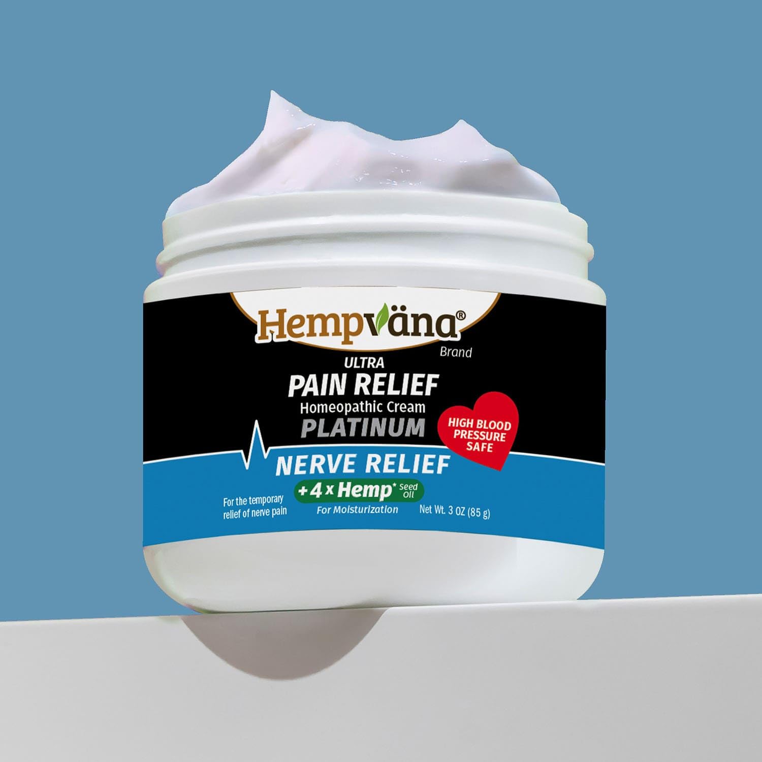 Hempvana Platinum Ultra-Strength Nerve Relief Cream w/100% Pure Hemp Seed Oil, AS-SEEN-ON-TV, Relieves Nerve Pain, Shooting Pain, Tingling, Muscle Cramps, Joint Pain, Tingling, Crawling Sensations Hempvana buy supplements canada