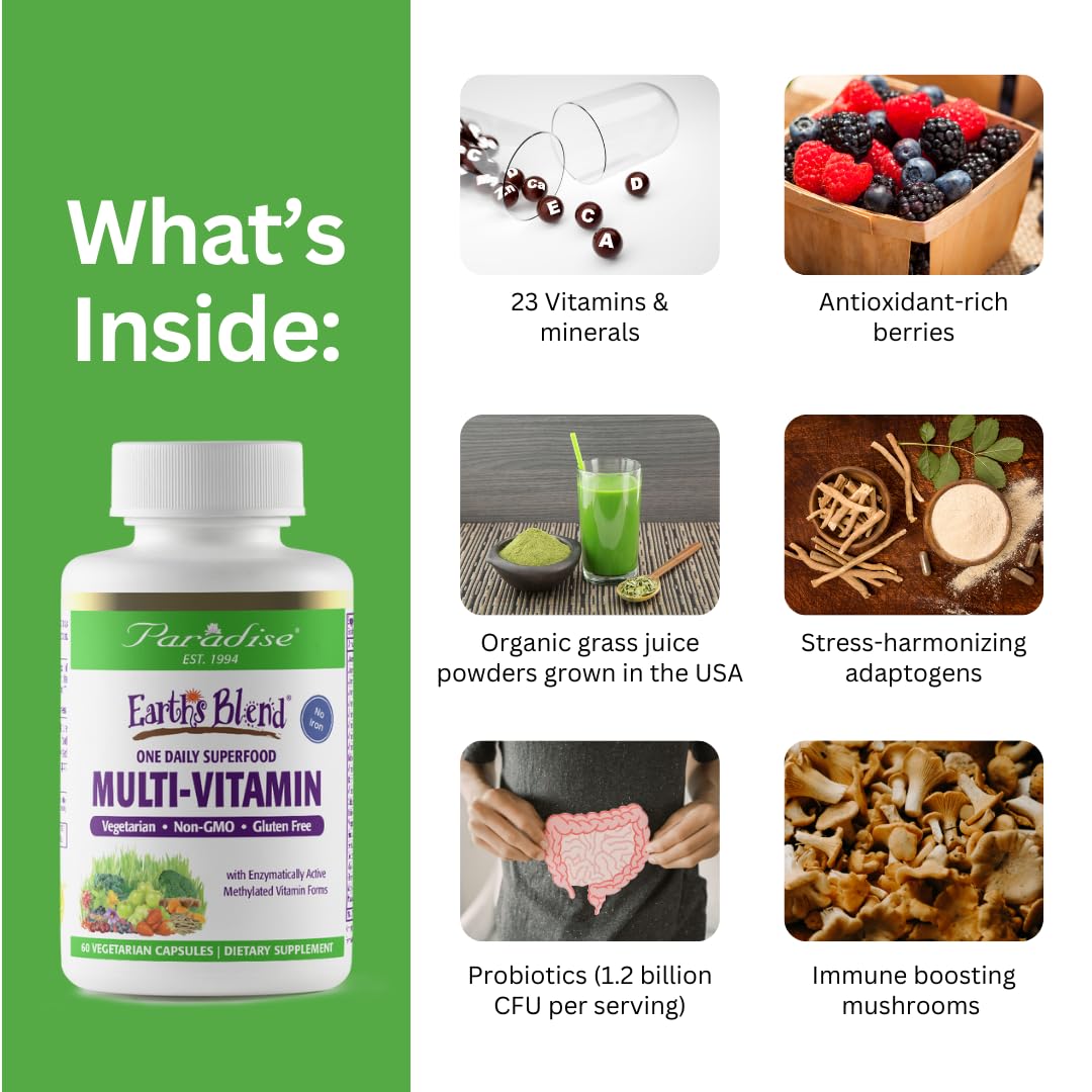 Paradise Herbs Earth's Blend Once Daily Multivitamin & B-Complex Bundle Paradise Herbs buy supplements canada
