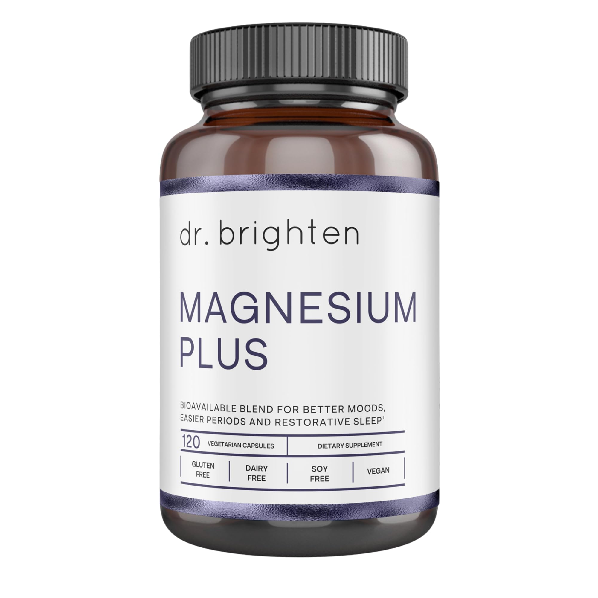 Dr. Brighten Magnesium Plus (as Magnesium Bi-glyncinate) - Beneficial in Maintaining a Healthy Mood, Sleep, Hormone Balance and Reducing Symptoms of PMS and Menstrual Cramps Dr. Brighten buy supplements canada