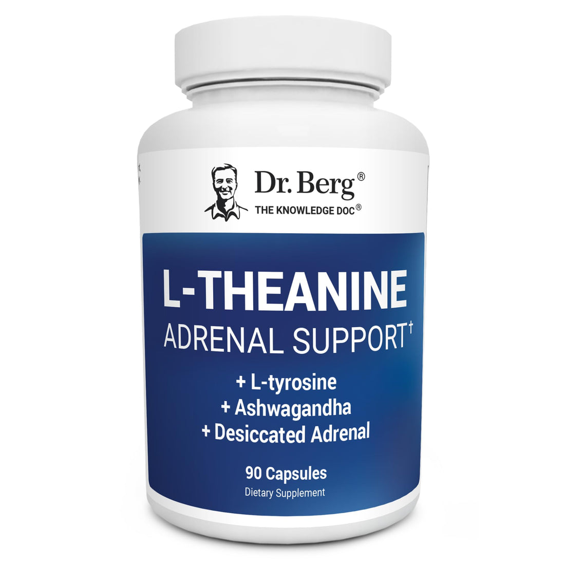 Dr. Berg L-Theanine 200mg - Includes Zinc, Copper, L-Tyrosine, & Ashwagandha – L-Theanine Supplement Adrenal Support - for Relaxation, Stress Relief, and Mental Clarity* – 90 Gelatin Capsules Dr. Berg Nutritionals buy supplements canada