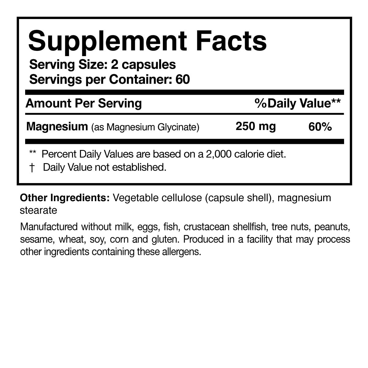 Researched Nutritionals Magnesium Glycinate Capsules - 125mg High Absorption Magnesium Glycinate Supplement to Support Healthy Bones and Energy Production - Vegan & Non-GMO (120 Capsules) Researched Nutritionals buy supplements canada
