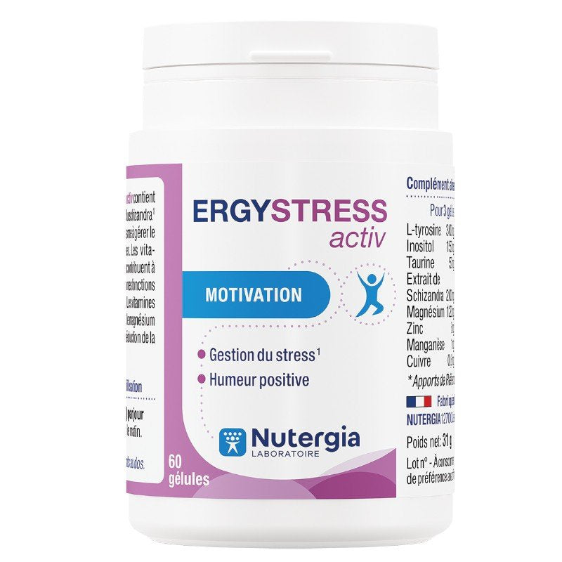 ERGYSTRESS ACTIV Laboratoire Nutergia 60 caps Euro-pharmas buy supplements canada