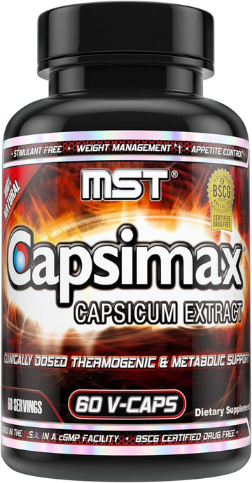 MST Capsimax Supplement 100mg V Capsules, 60 Servings Clinically Dose the MST Store buy supplements canada