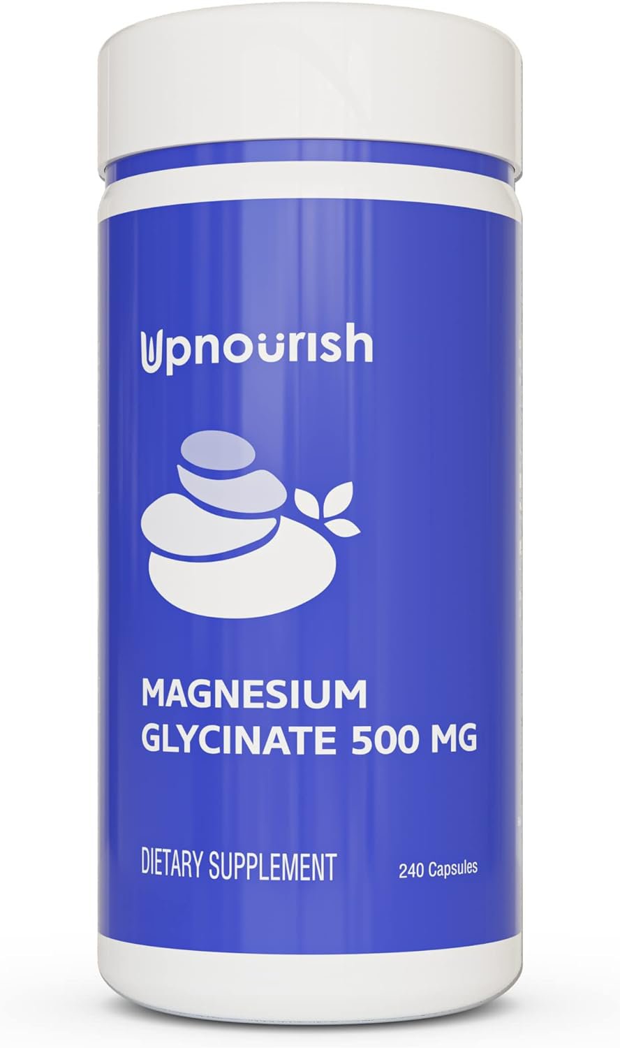 UpNourish Chelated Magnesium Glycinate 500mg Capsules - Magnesium UpNourish Store buy supplements canada
