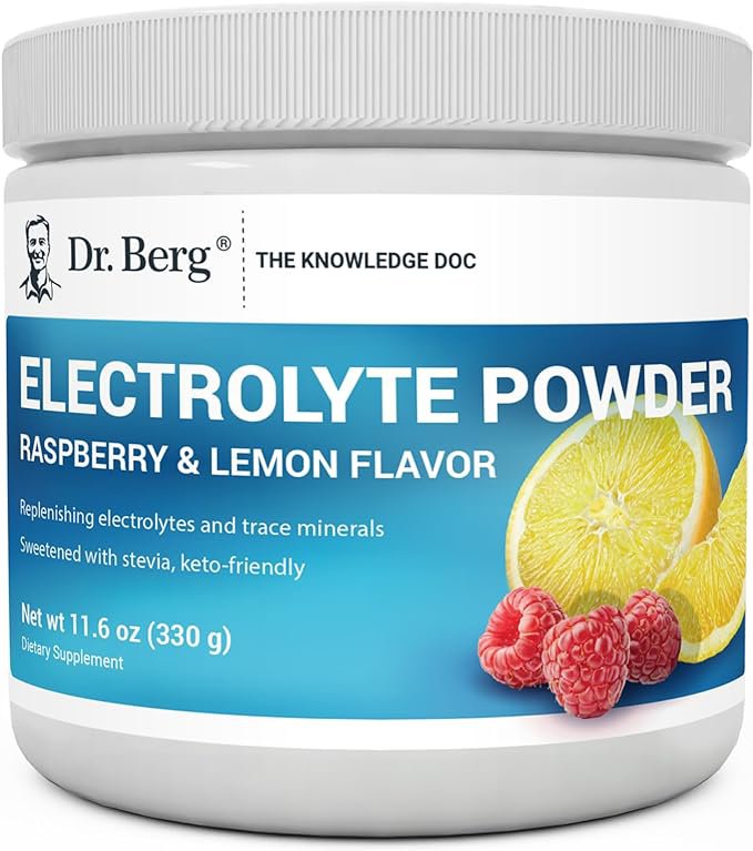 Dr. Berg's Original Electrolyte Powder - Hydration Drink Mix Supplement Dr. Berg Nutritionals Store buy supplements canada