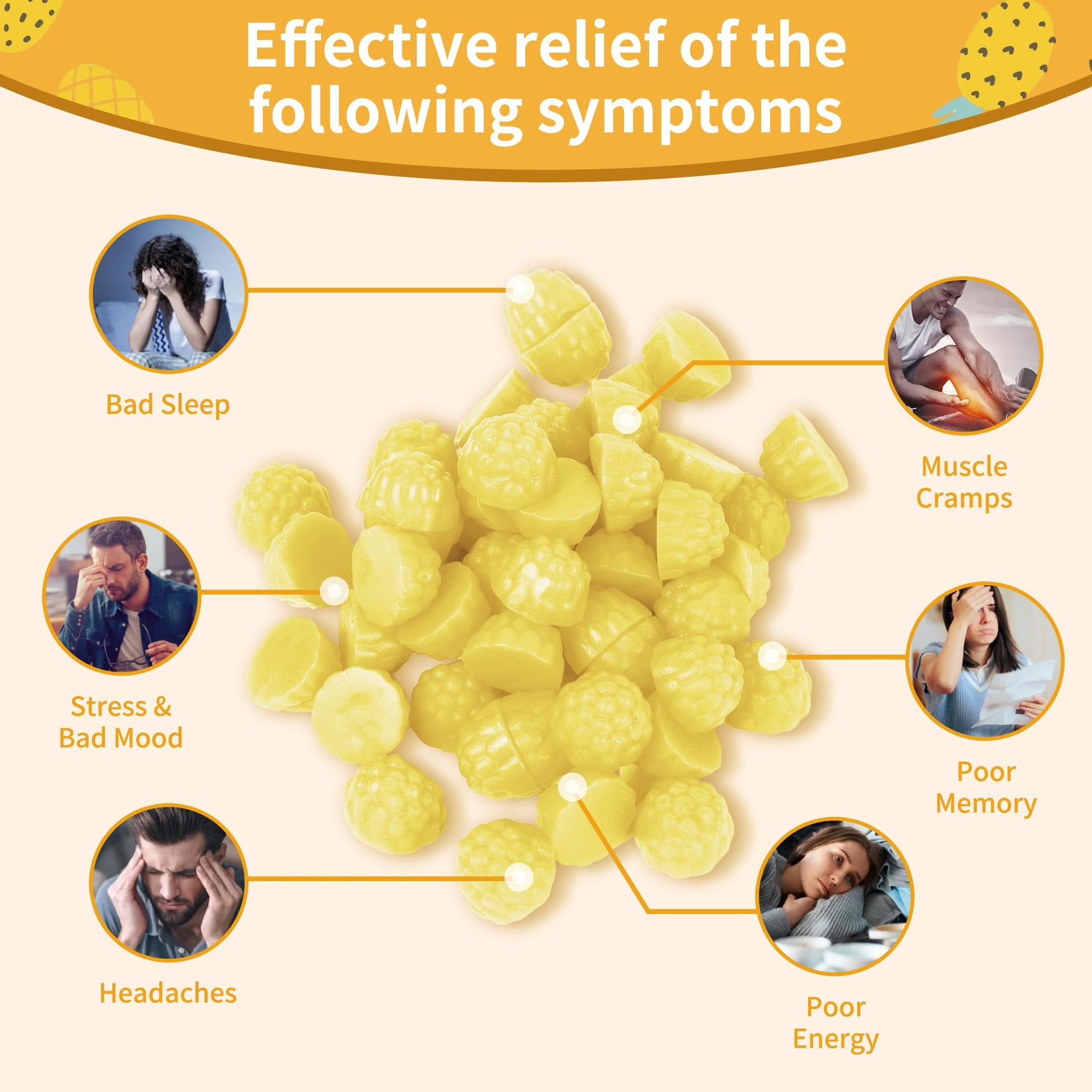 Magnesium Glycinate Gummies 1000mg - Sugar Free Magnesium Potassium Supplement with Vitamin D, B6, CoQ10 for Calm Mood & Sleep Support - 60 Pineapple Gummies -1 Pack Natures Aid buy supplements canada