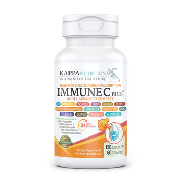 Quercetin 1,000mg, Vitamin C 1,000mg, Zinc 50mg, Vitamin D3 5,000iu, Selenium, Copper, Acerola, Ginger, Rutin, Bitter Orange, Rose Hips, Echinacea, Immune C Plus, 14 in 1 Immune C Plus (120 Count) KAPPA NUTRITION buy supplements canada