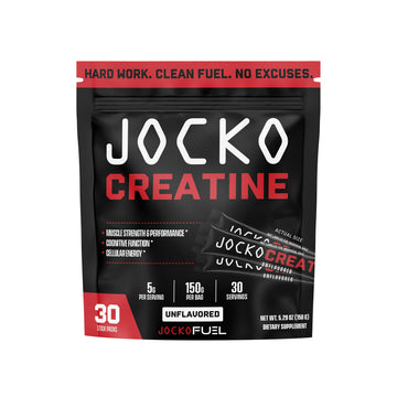 Jocko Fuel Creatine Monohydrate Stick Packs - Pure Micronized Travel Size Powders for Men & Women, Supports Muscle Growth, Strength, Recovery & Cognition, Jocko Fuel buy supplements canada