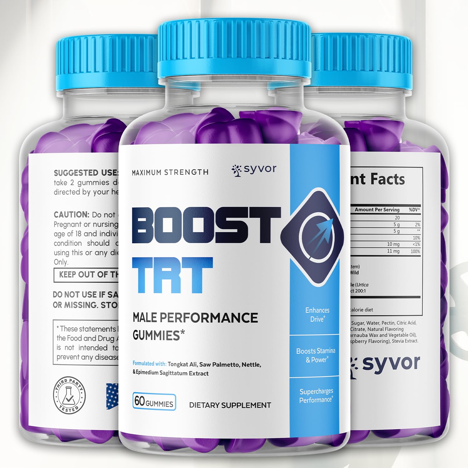Boost TRT Gummies for Men, Official Boost TRT Male Performance Gummys with Natural Ingredients, Advanced BoostTRT Men's Gummy Supplement with Maximum Strength Premium Vitamins (60 Gummies) Syvor buy supplements canada
