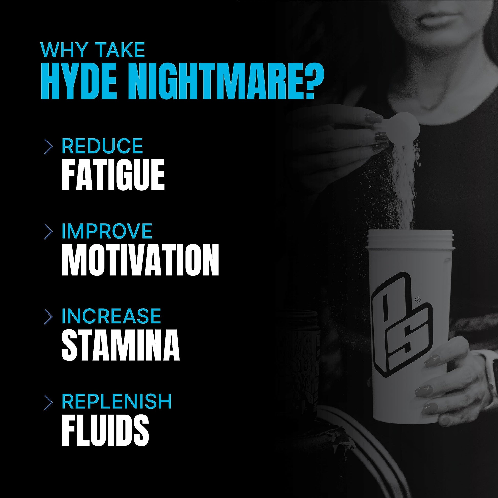 PROSUPPS Hyde Nightmare Pre-Workout Powder Energy Drink - Intense Energy, Mental PROSUPPS buy supplements canada