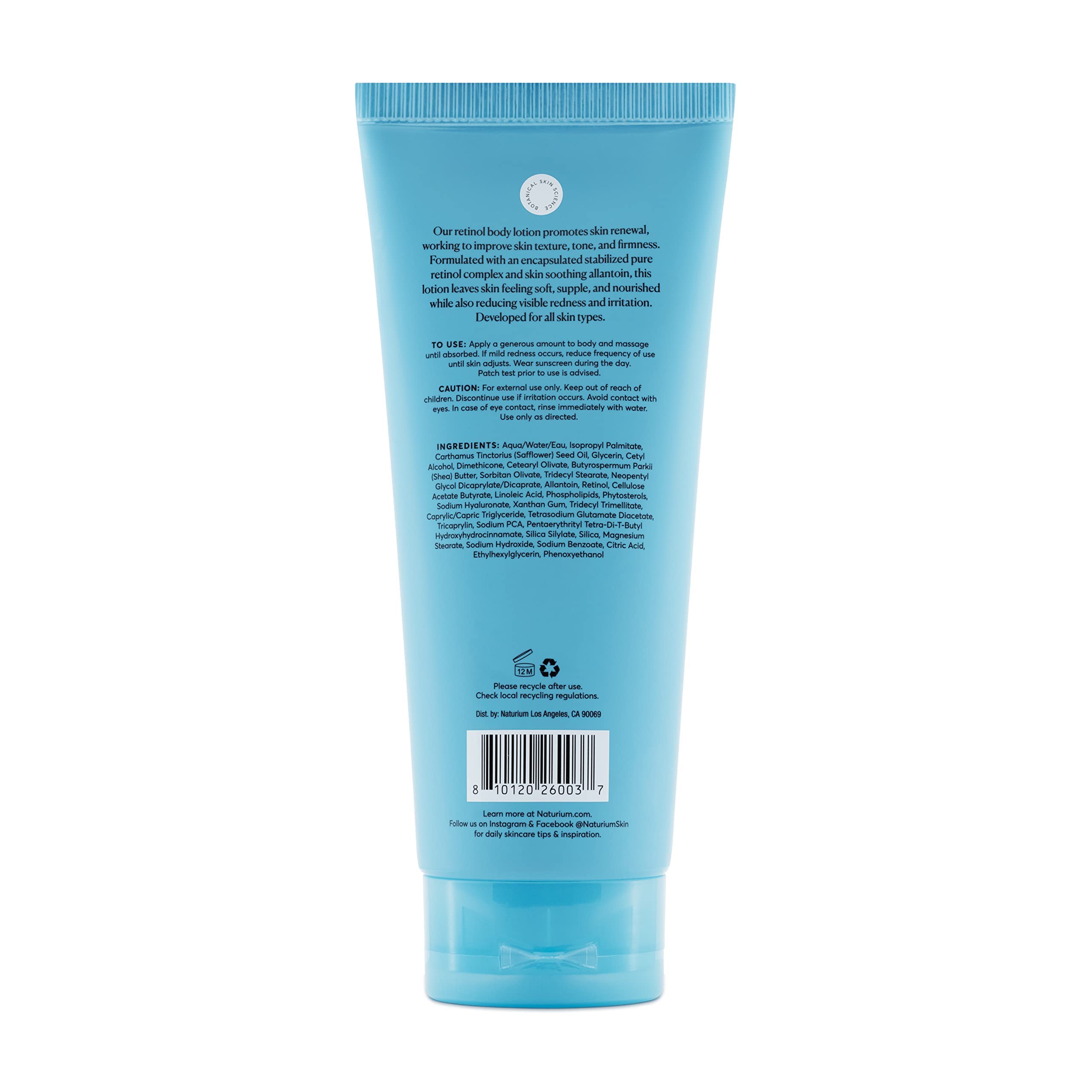 Naturium Skin-Renewing Retinol Body Lotion, Advanced Firming Anti-Aging Skin Care, with Encapsulated Retinol & Shea Butter, 8 oz Naturium buy supplements canada