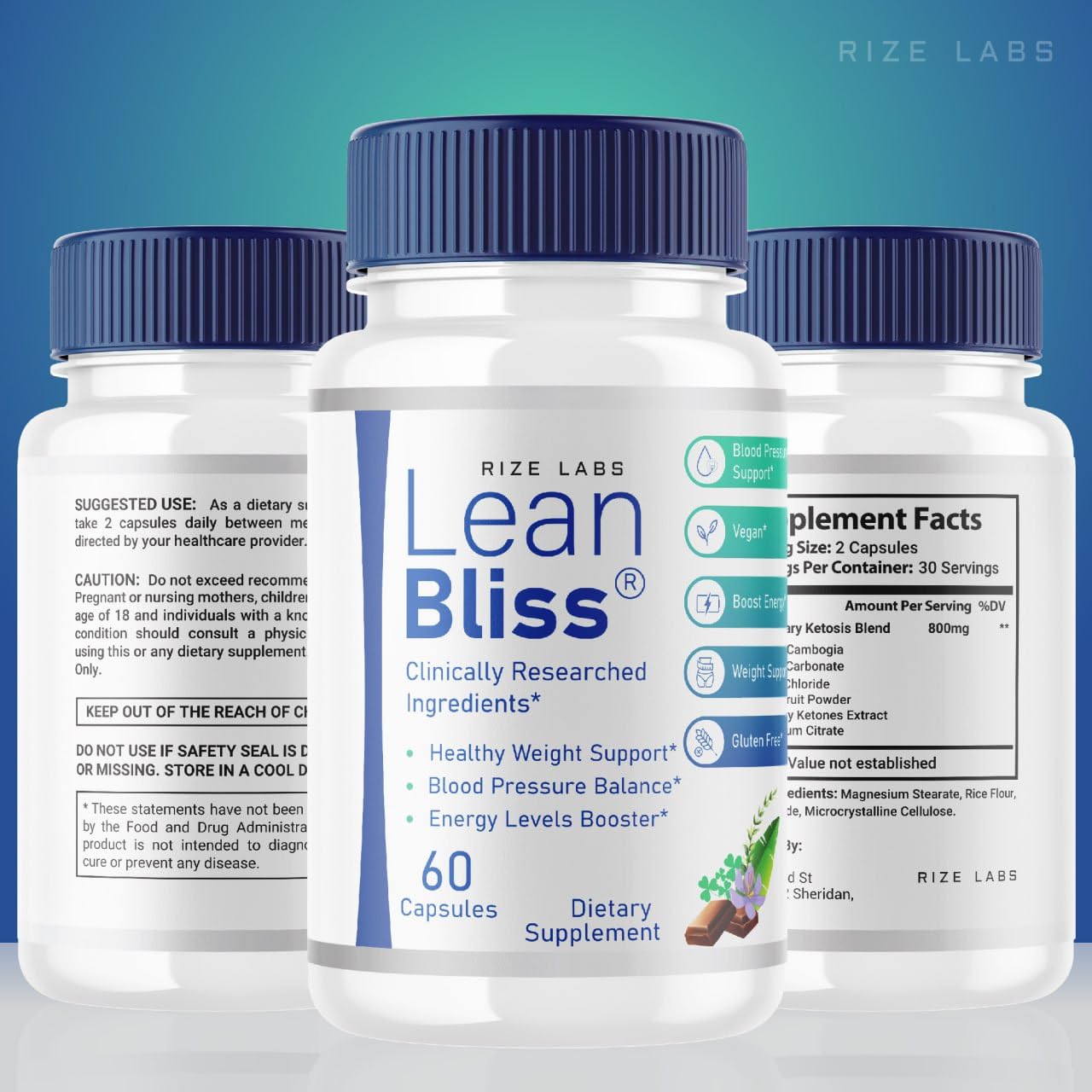 (2 Pack) Lean Bliss Weight Loss Pills, Lean Bliss Fat Burning Formula, LeanBliss Advanced rize labs buy supplements canada