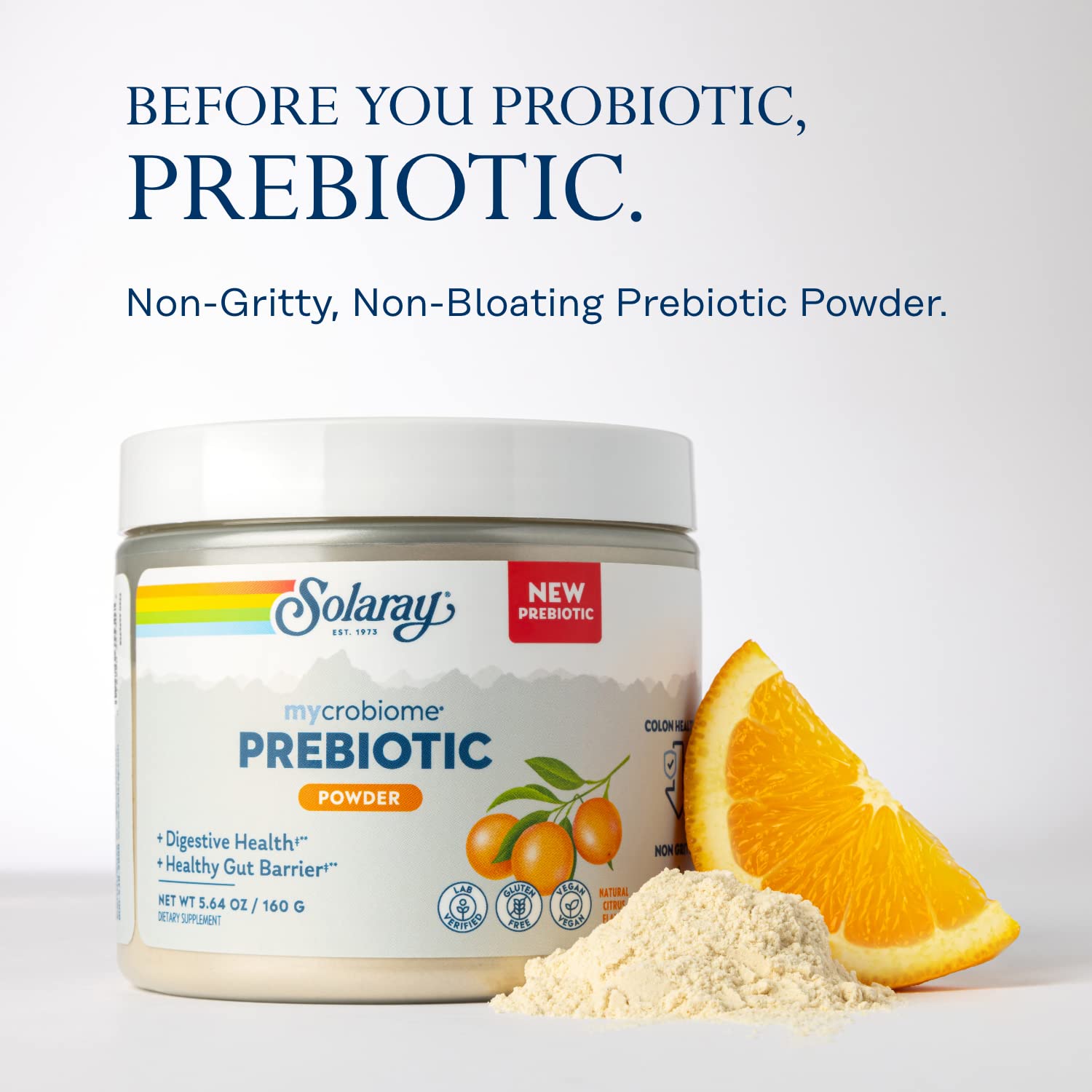 SOLARAY Mycrobiome Prebiotic Powder, Prebiotics for Women and Men, Digestive Nutritional Supplements for Colon and Gut Health, Easy-to-Mix, Non-Bloating Formula, SOLARAY buy supplements canada