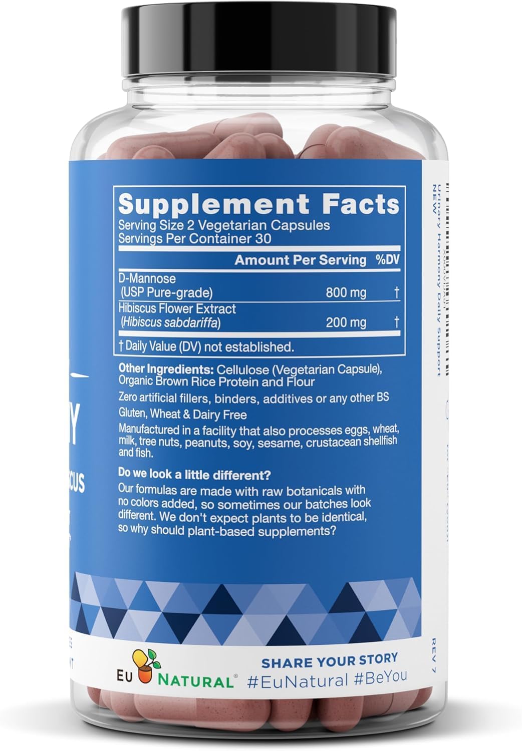 Eu Natural Urinary Harmony D-Mannose Supplement - Urinary Tract Health for Women - Fast-Acting Urinary Cleanse & Flush with Clinical-Strength D-Mannose & Hibiscus - 60 Capsules Eu Natural buy supplements canada