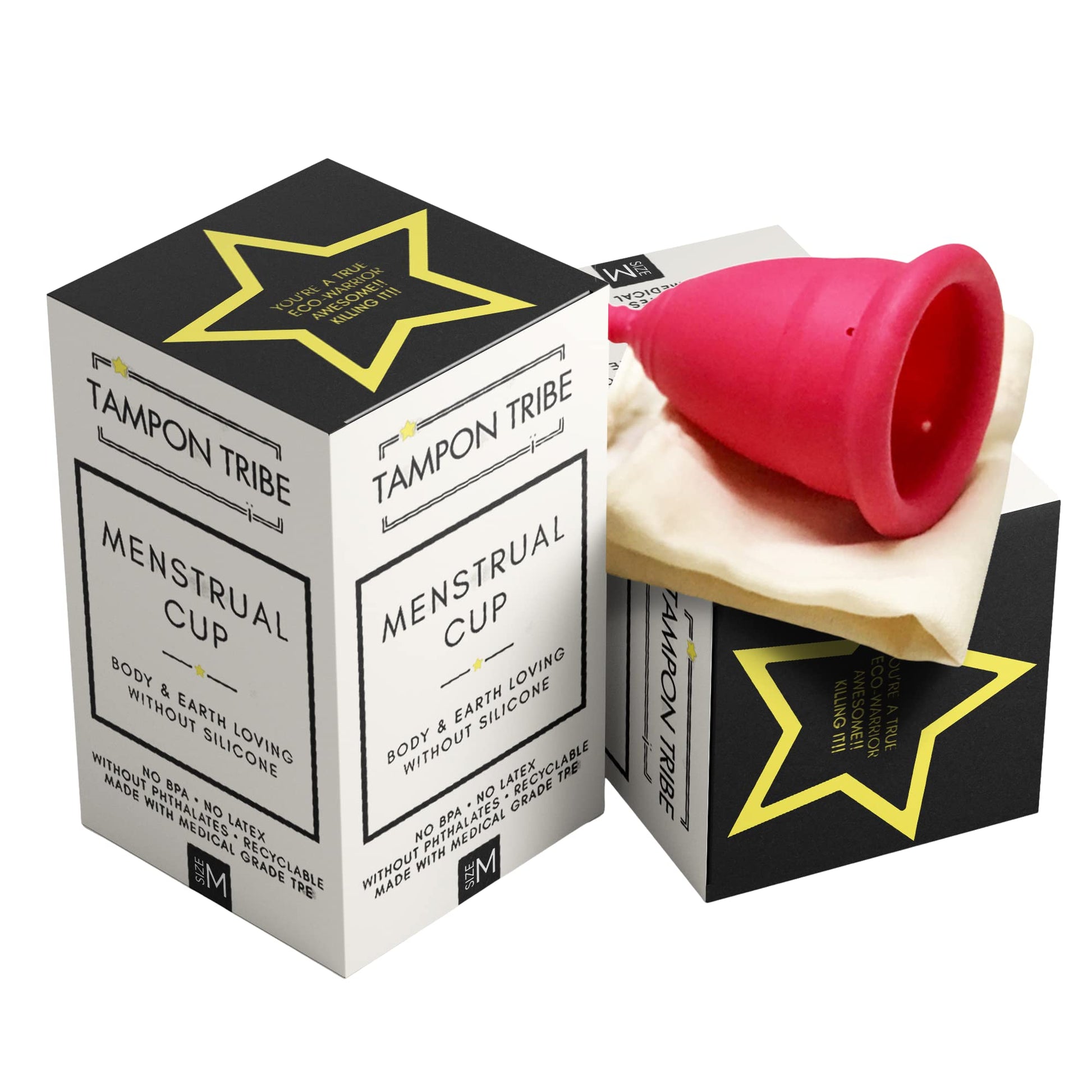 Tampon Tribe - Reusable Menstrual Cup, Easy to Clean TPE-Based Period Essential, Silicone-Free Tampon Tribe buy supplements canada