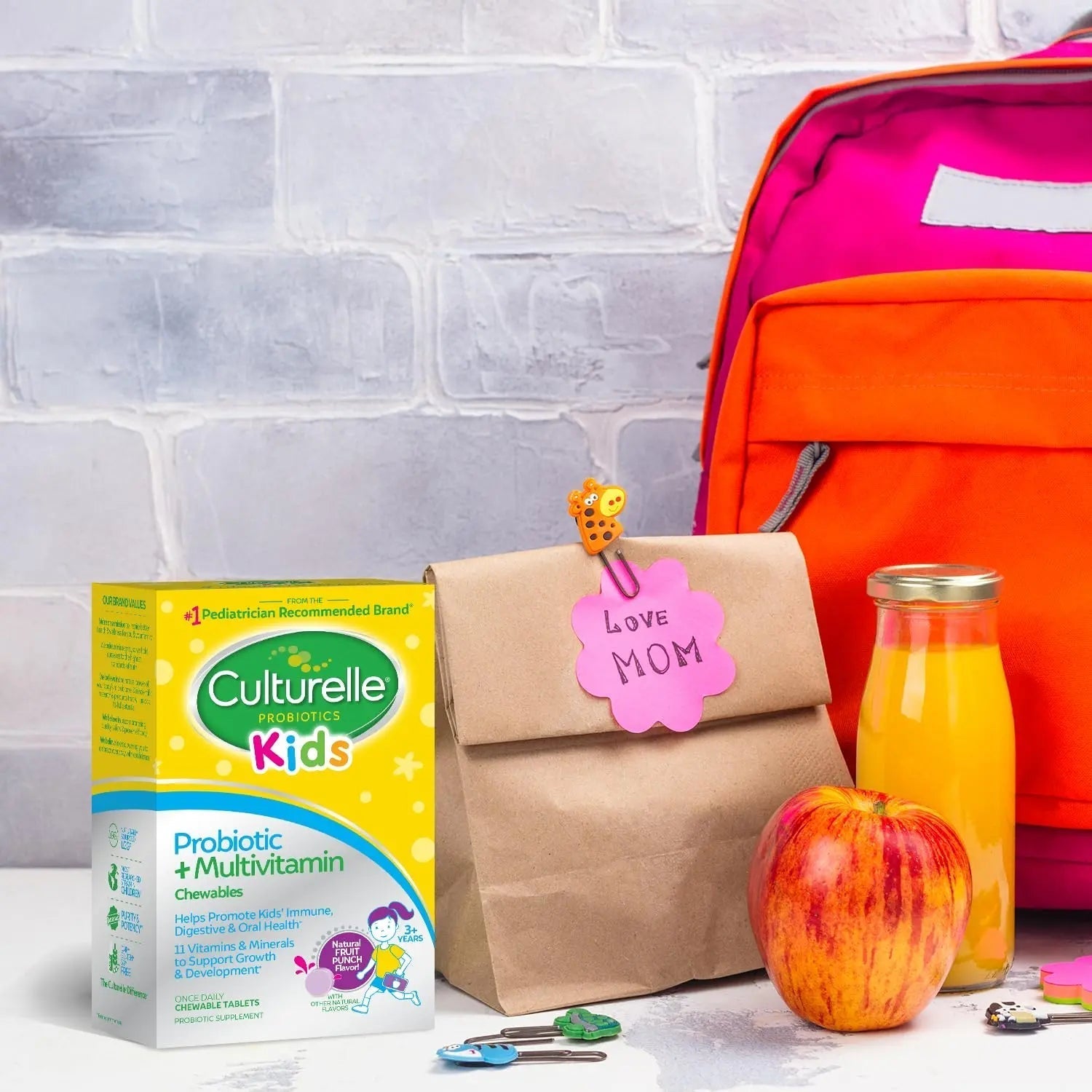 Culturelle Kids Probiotic + Complete Multivitamin Chewable For Kids, Ages 3+, 30 Count, Digestive Health, Oral Health & Immune Support Culturelle buy supplements canada