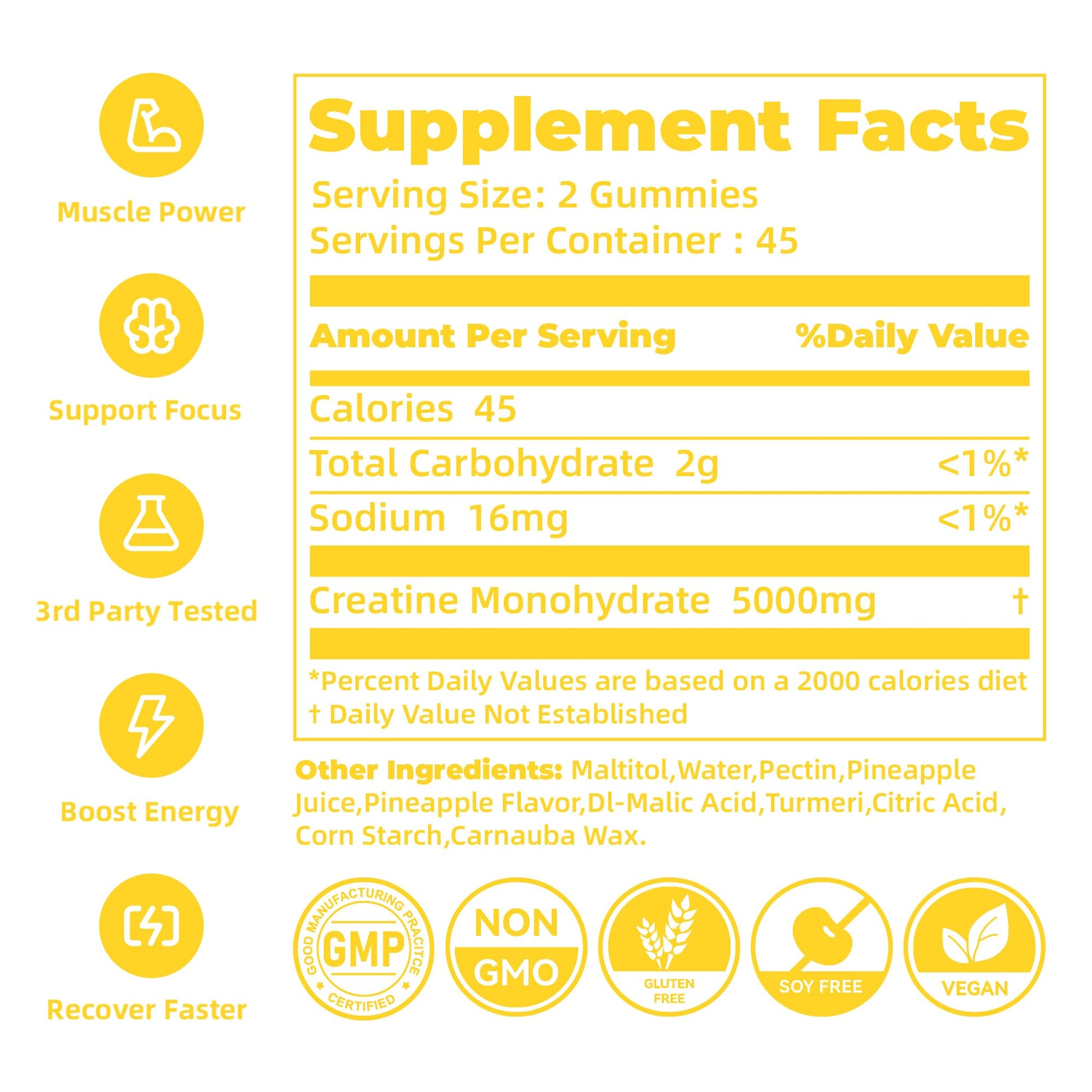 novomins Creatine Monohydrate Gummies for Men & Women, Chewables Creatine Monohydrate for Muscle Strength, Muscle Builder, Energy Boost, Pre-Workout Supplement novomins buy supplements canada